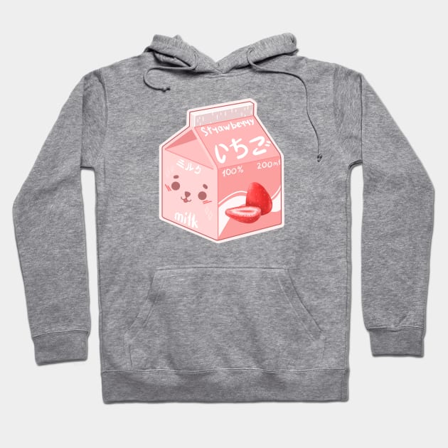 Strawberry milk Hoodie by Galka